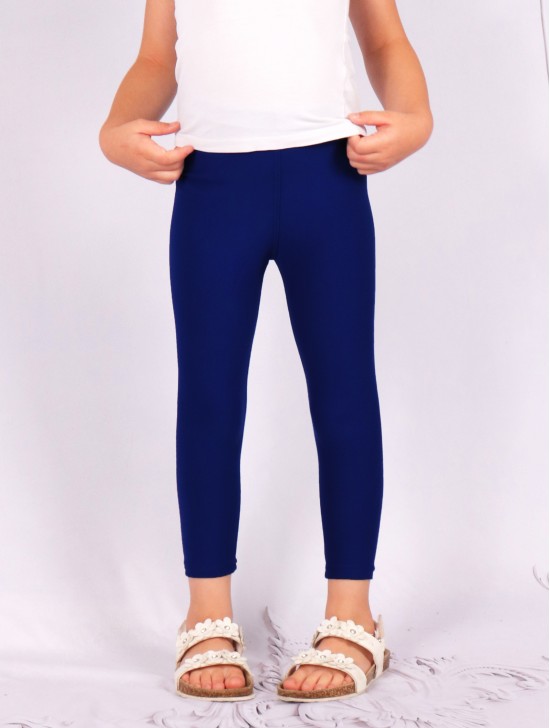 Kids Solid Color Stretchy Legging